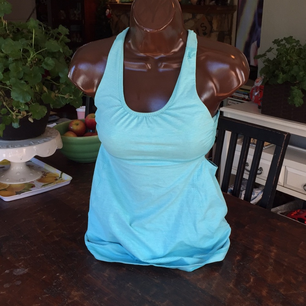 Size 4 blue Lululemon tank